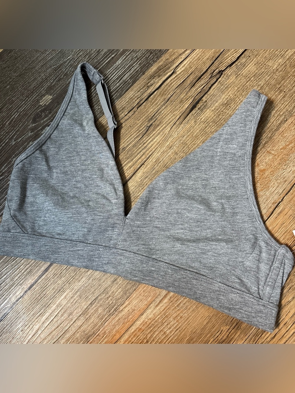 State of Day Intimates Women's Cotton Blend Small Bralette Pewter Heather